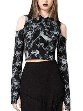 Killstar Catacomb's Creatures Hooded Top